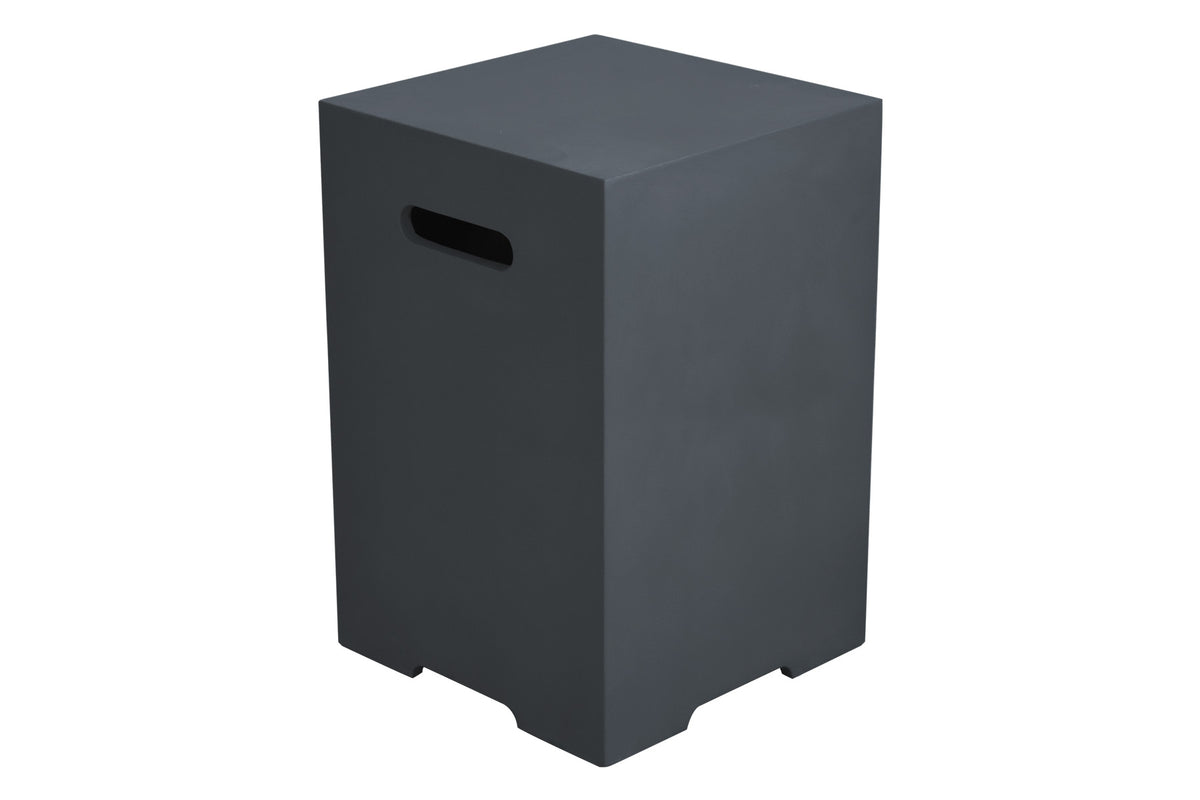 Elementi gasflesdeksel donkergrijs vierkant ONB01-208DG 45 cm