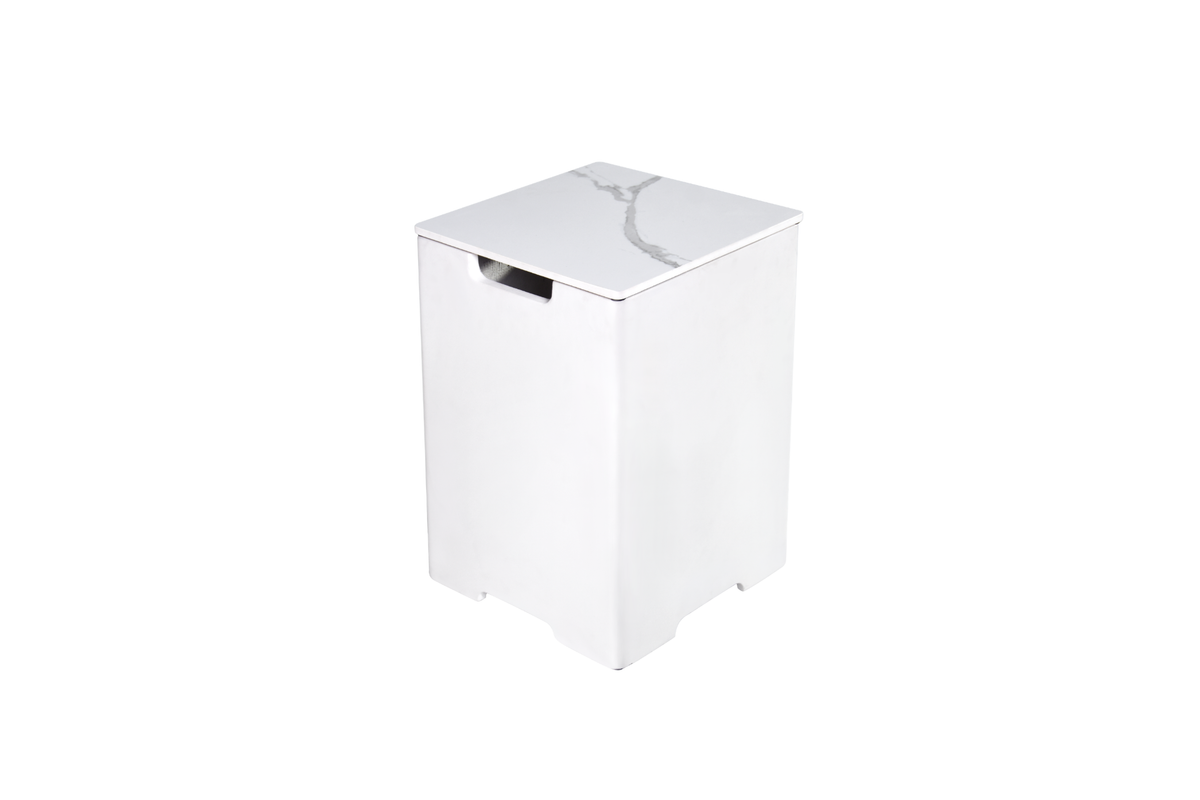 Elementi gasflesdeksel bianco wit keramiek ONB402-BW 40 cm