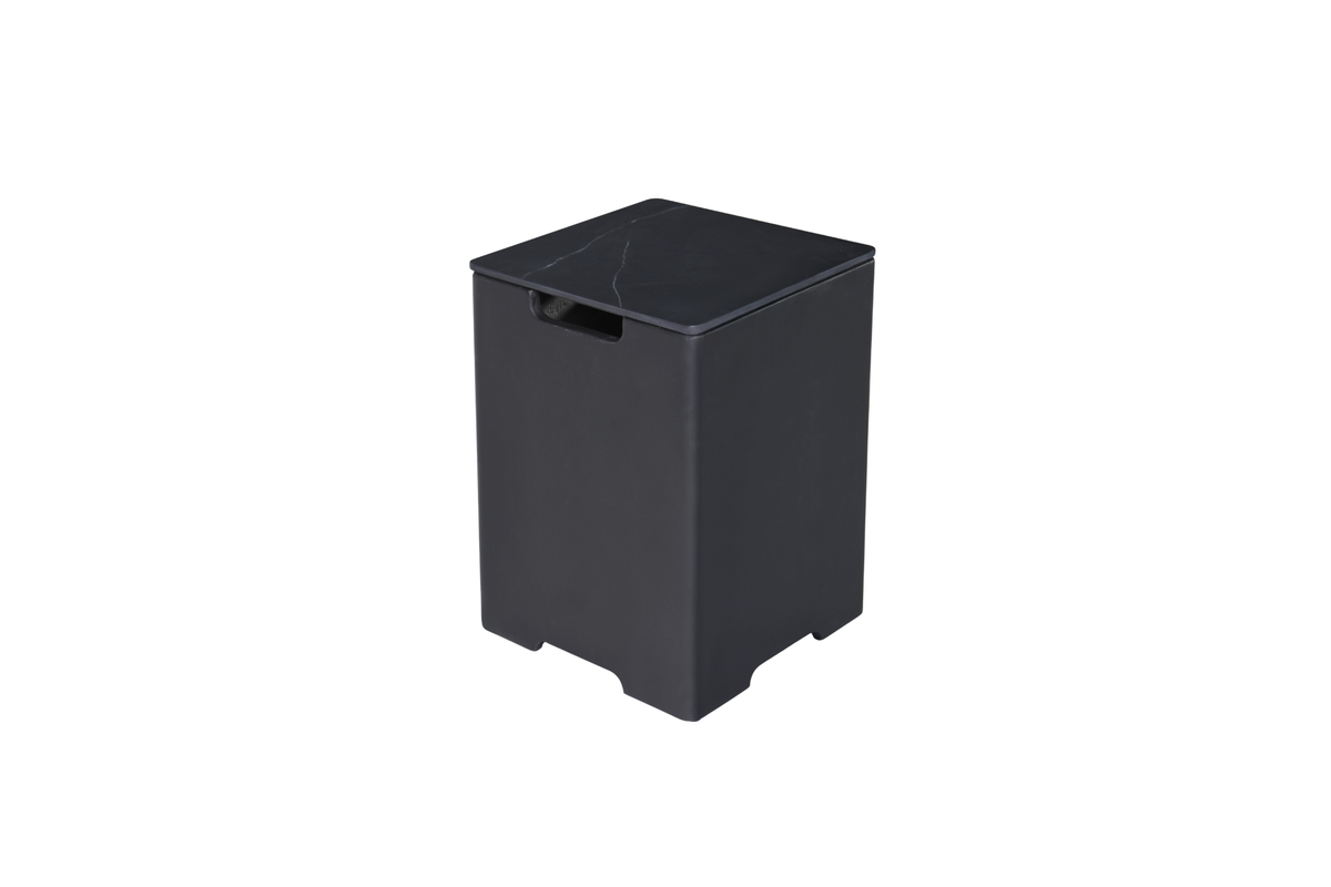 Elementi gasflesdeksel bulgaria zwart keramiek ONB402-BB 40 cm