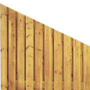 Grenen afbouwscherm Links, 21 planks, verticaal