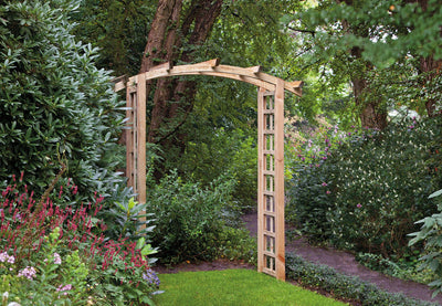 Pergola boog complete set B180 x D50 x H220 cm grenen groen geïmpregneerd Tuindeco