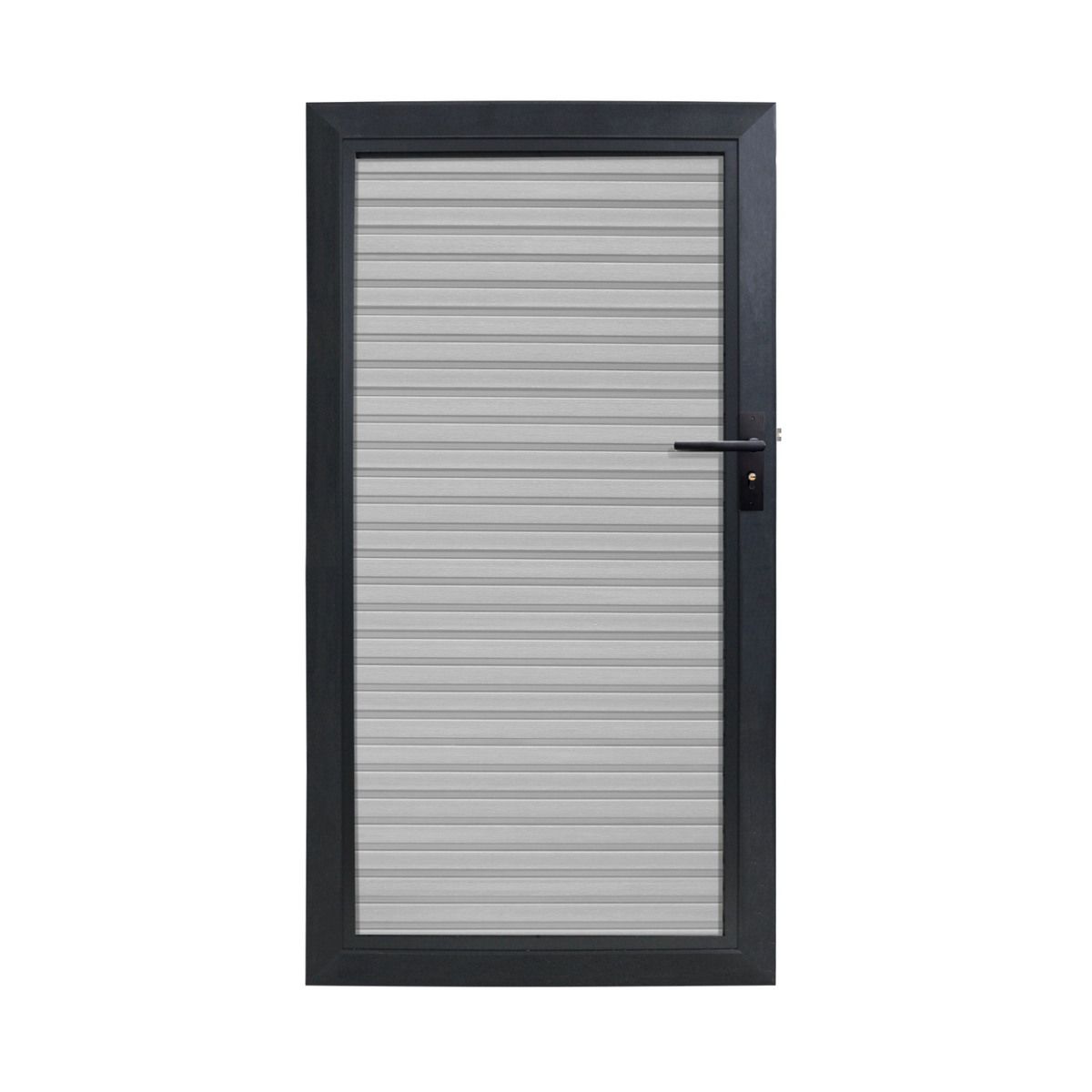WPC Tuindeur 90 cm - Rhombus Grijs | Compleet met slot en scharnieren