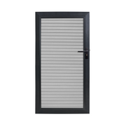 WPC Tuindeur 90 cm - Rhombus Grijs | Compleet met slot en scharnieren
