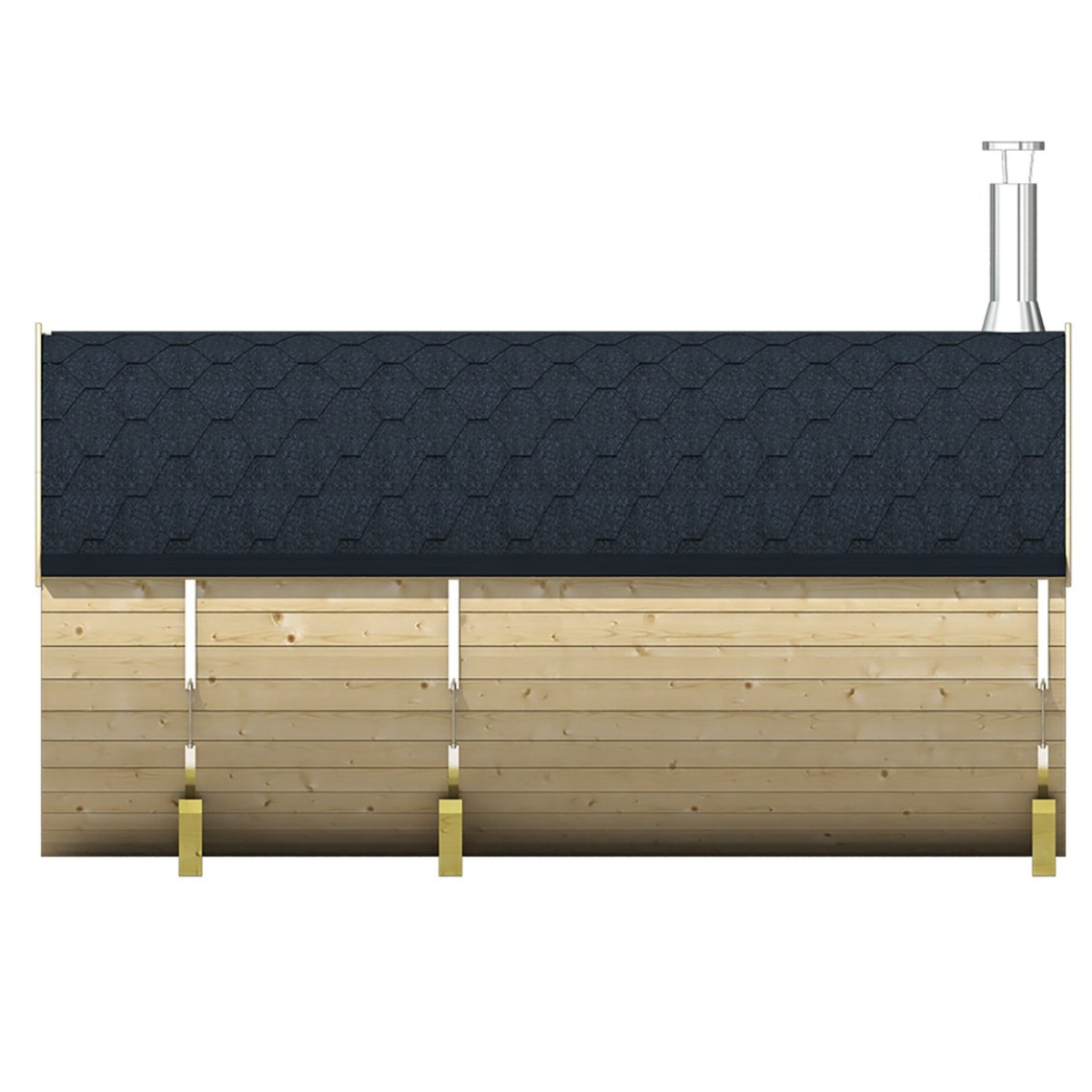 Saunabarrel vurenhout 250x195cm Tuindeco