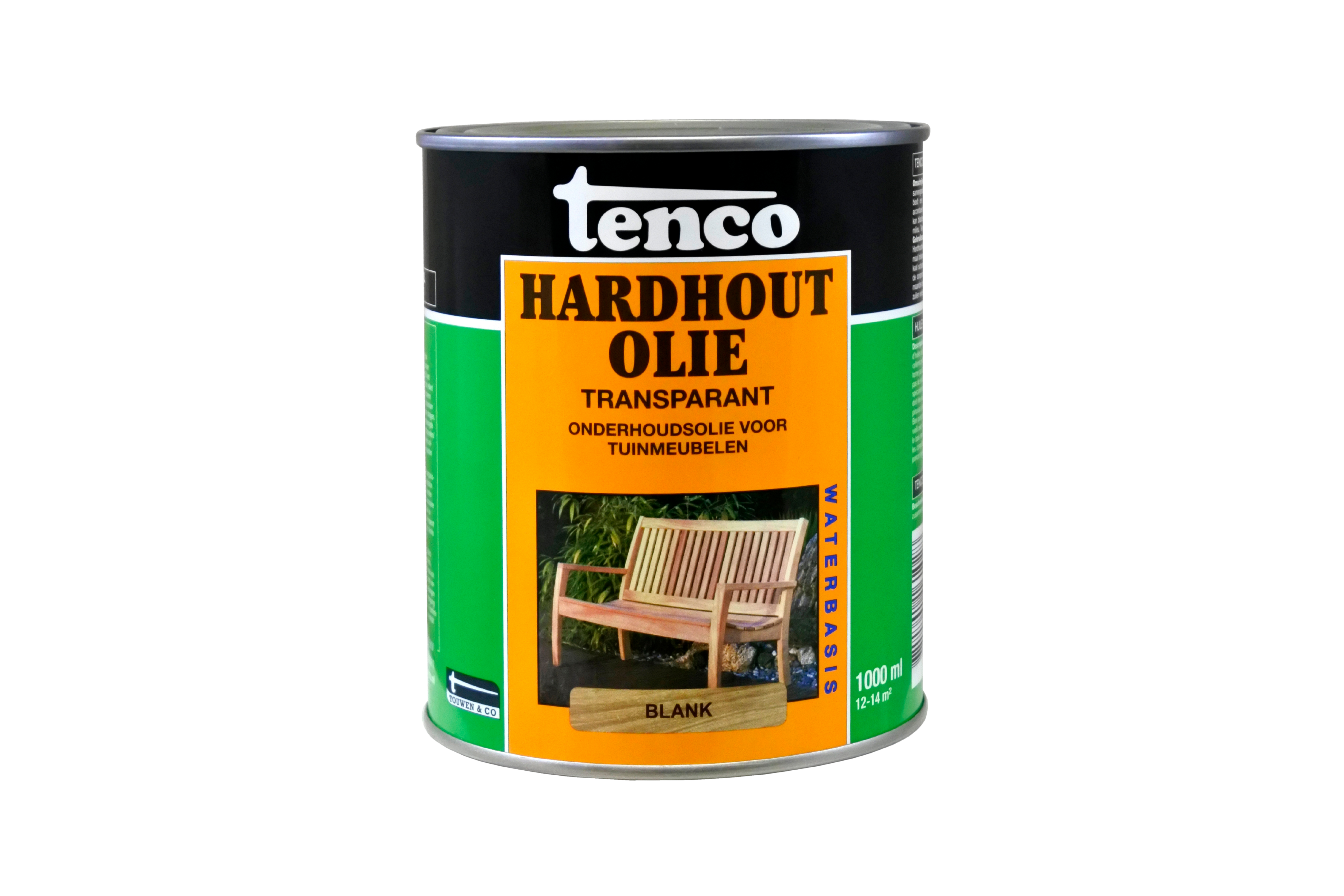 Tenco Hardhoutolie blik 1L Naturel witte achtergrond