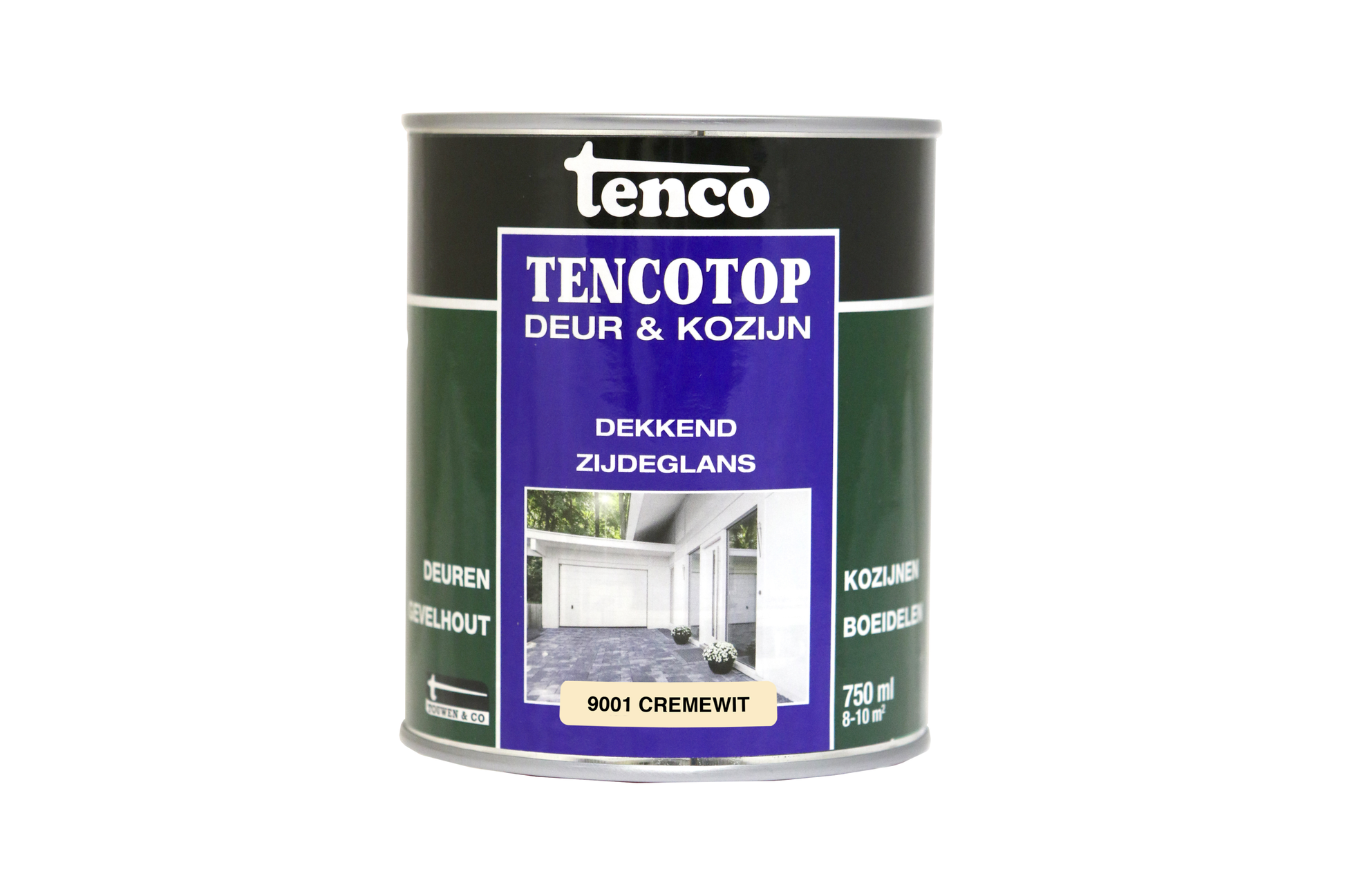 TencoTop blik Cremewit RAL 9001 witte achtergrond