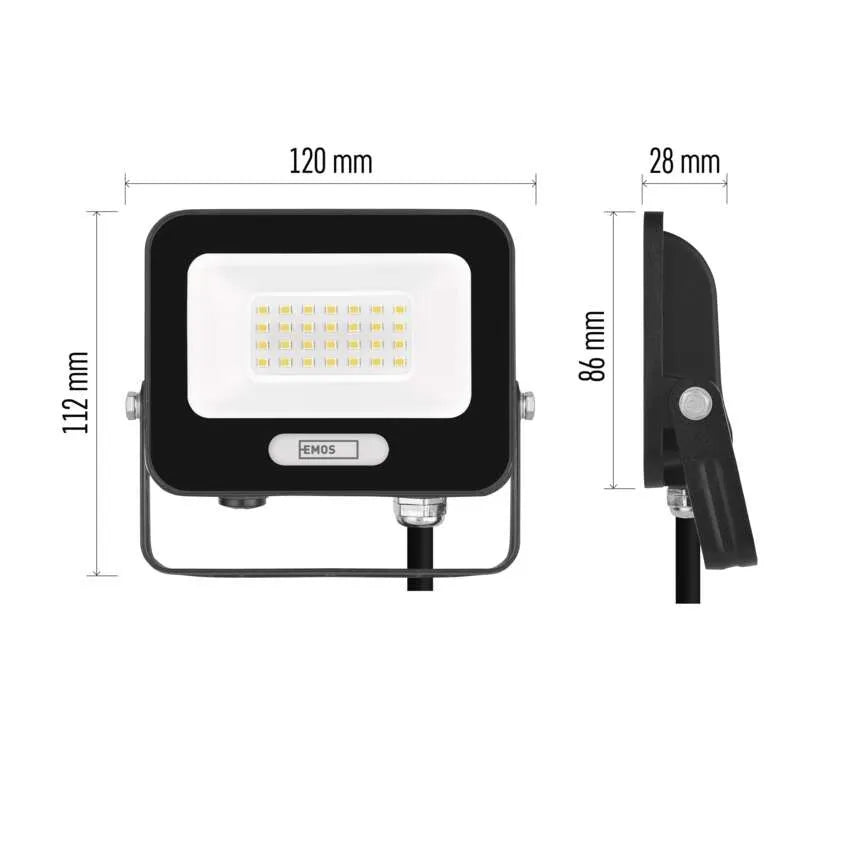 LED Bouwlamp - EMOS GLARO | IP65 Buitenverlichting
