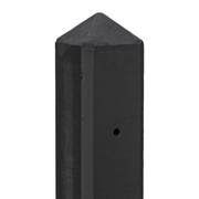 Beton paal glad | 10x10x275 | antraciet gecoat | diamantkop | Berton©