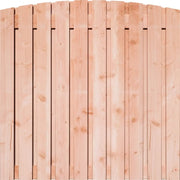 Douglas schuttingscherm met toog, 19 planks, verticaal, alle formaten