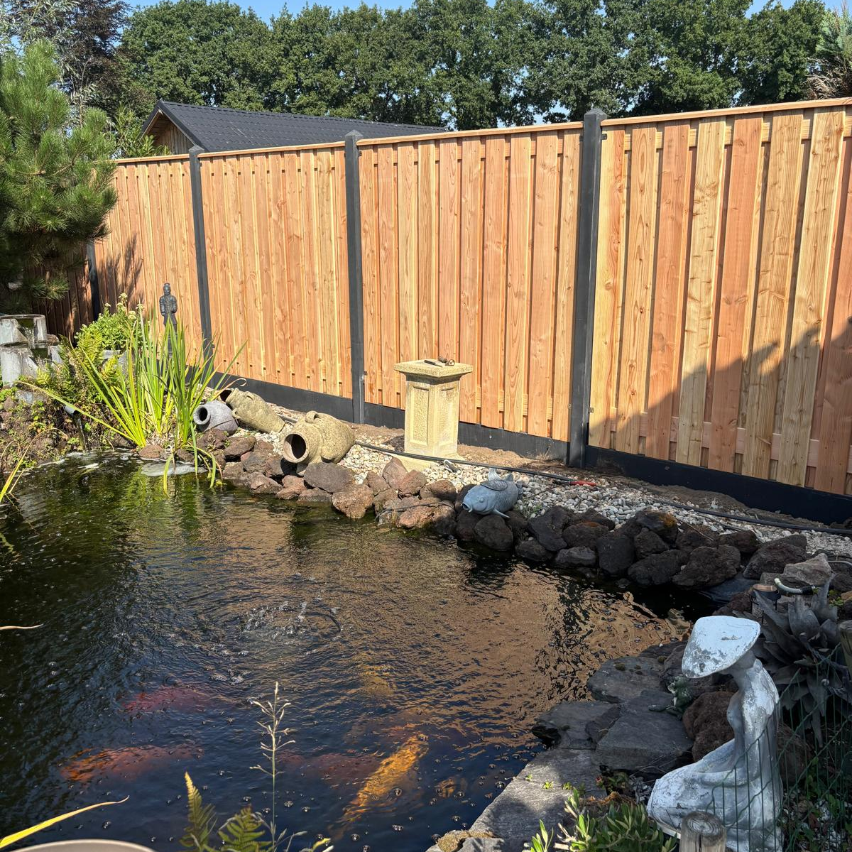 Complete Douglas Hout Beton Schutting pakket - START PAKKET