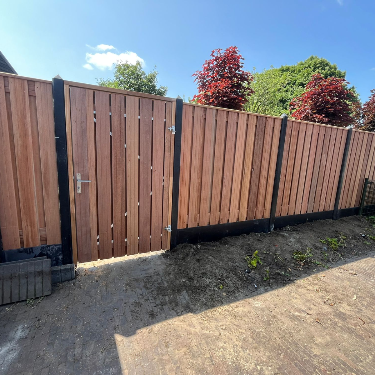 Complete Hardhout Beton Schutting pakket - START PAKKET