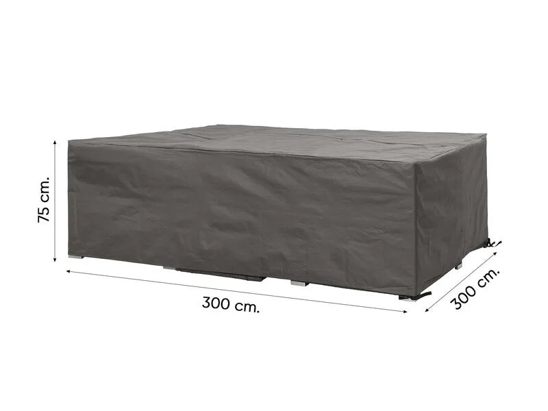 Beschermhoes Winza Loungeset lijntekening met afmetingen, maat 300x300