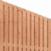 Redwood afbouwscherm, 21 planks, Links, verticaal
