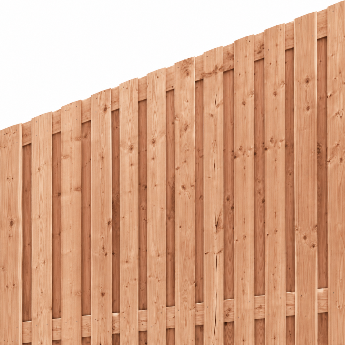 Redwood afbouwscherm, 21 planks, Rechts, verticaal