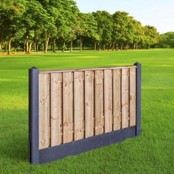 Betonplaat | glad | antraciet | 184x36 cm