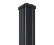 Aluminium schuttingpaal zwart 280 cm